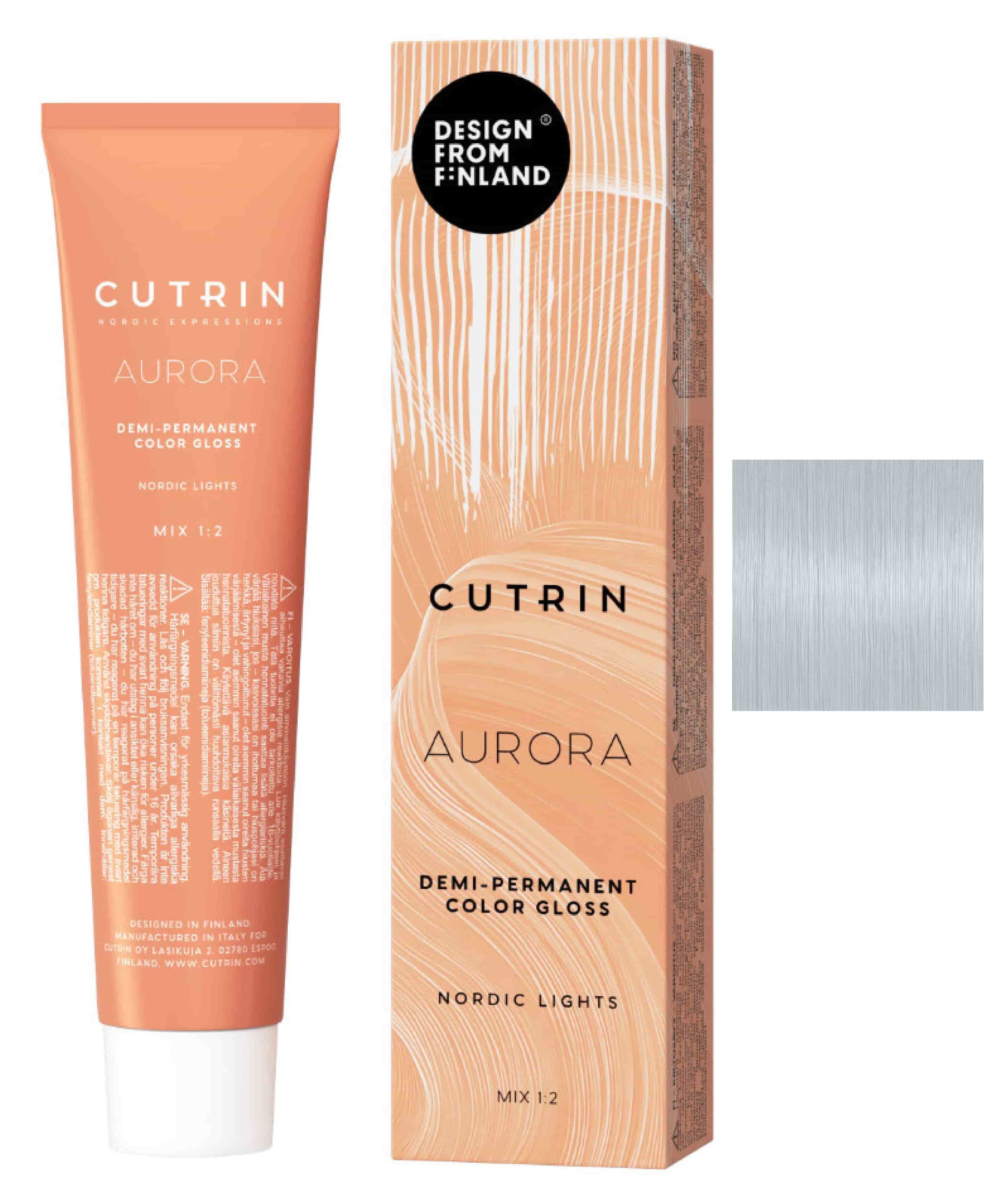 Гелева безаміачна фарба для волосся CUTRIN Aurora Nordic Lights 10.61 Platinum Pearl, 60 ml - 1